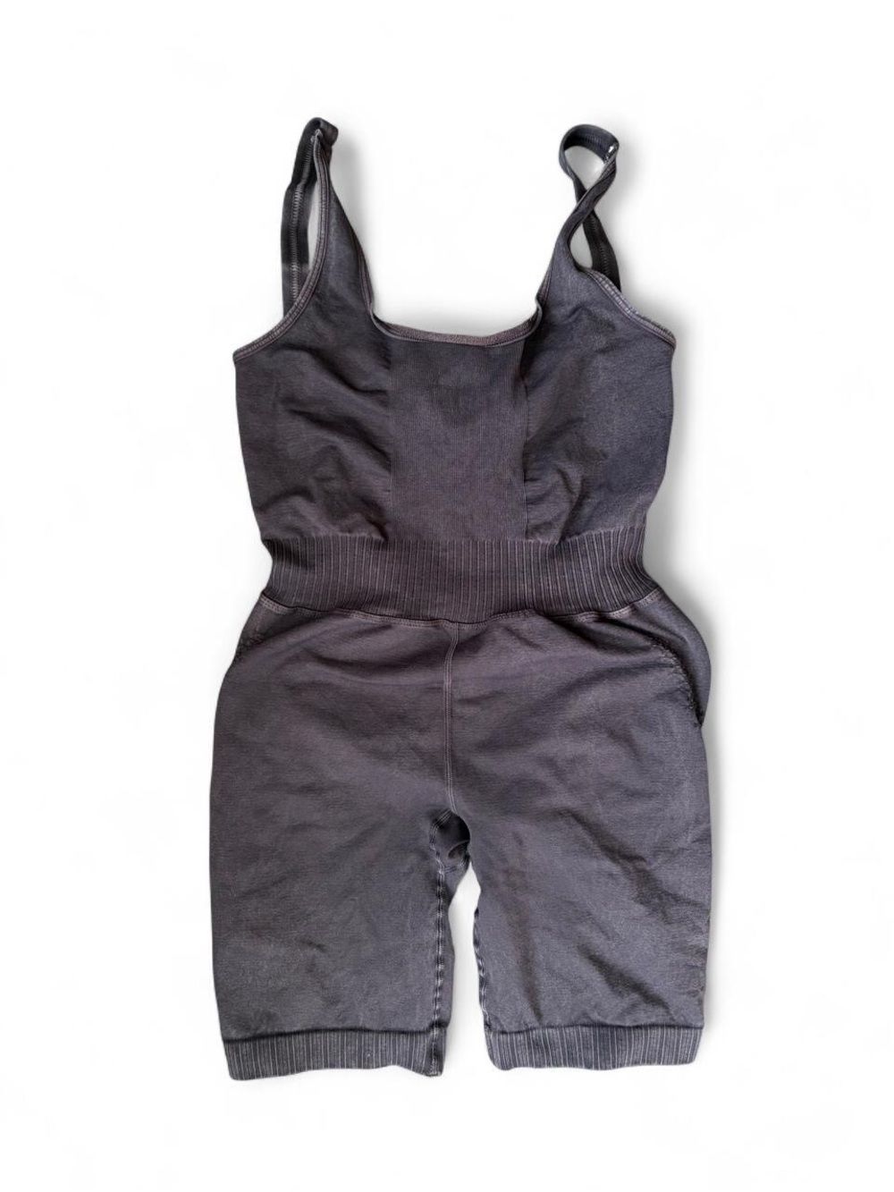 FP Movement by Free People Charcoal Good Karma Onesie - Picture 2 of 3